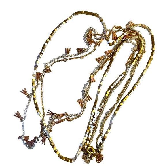 4 for $20 SALE- Charming Charlie Mixed Metal Necklace - Picture 4 of 7